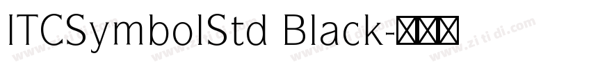 ITCSymbolStd Black字体转换